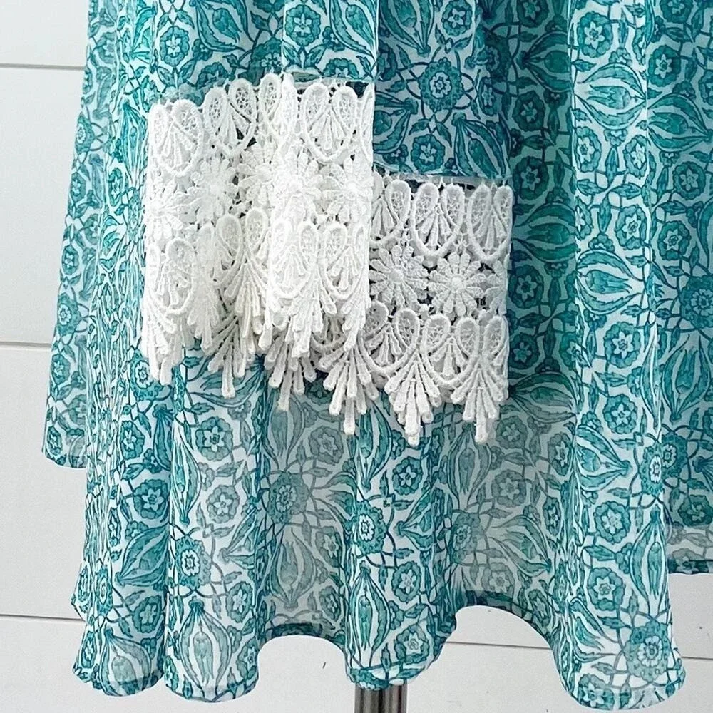 Show Me Your Mumu Womens Mini Dress Size M Boho Feminine Lace Fairy Dainty Indie
